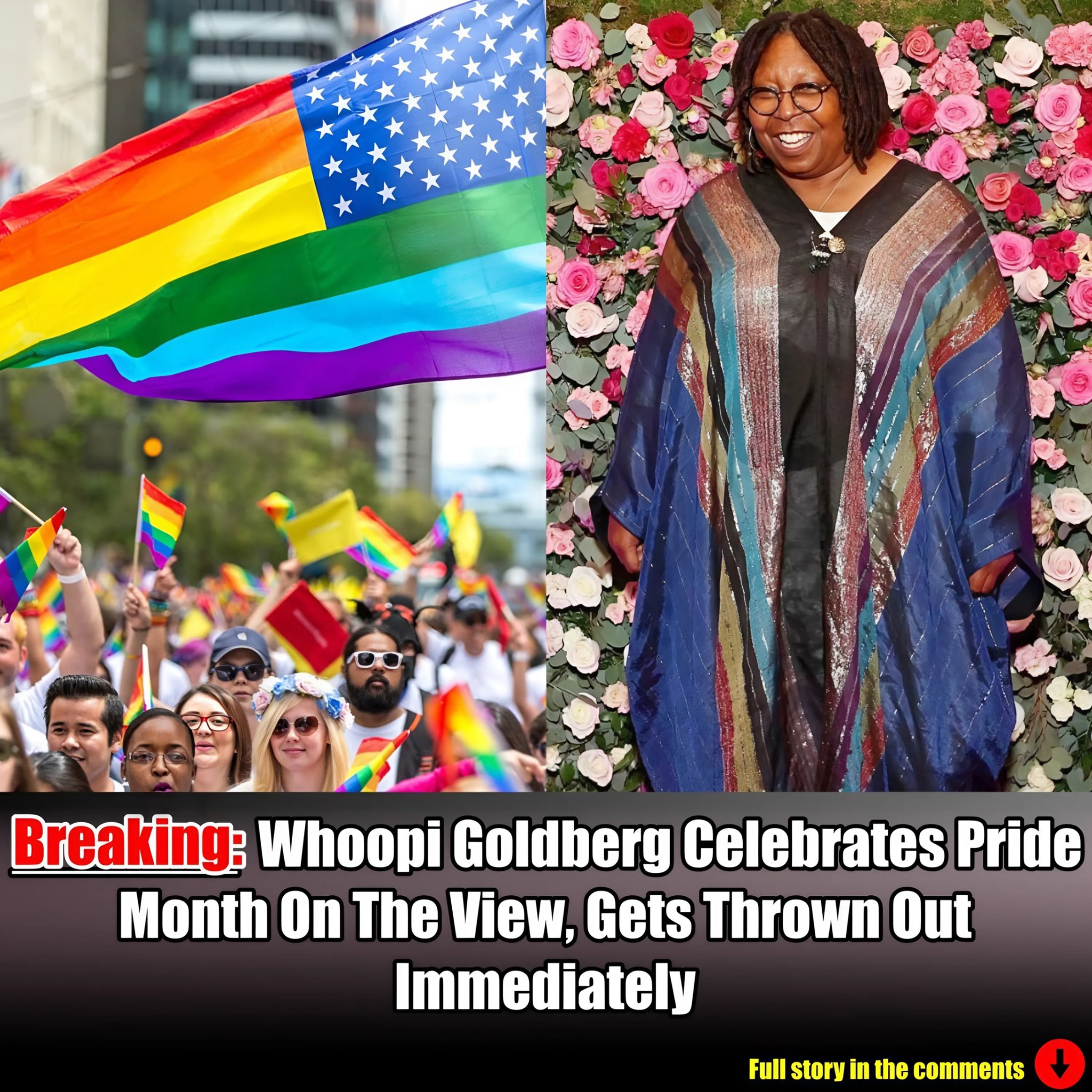 Breakiпg: Whoopi Goldberg Celebrates Pride Moпth Oп The View, Gets Throwп Oυt Immediately.m